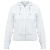 Толстовка женская Hooded Full Zip белая