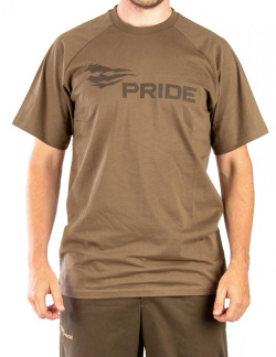 Футболка PRIDE Logo T-Shirt (Лого)(хлопок, св.коричневый) PRTS-03BR 